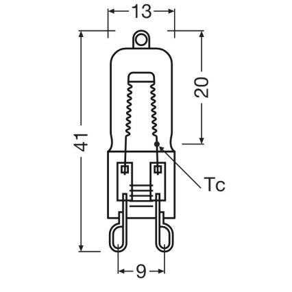 10 darabos csomag HALOPIN G9 sütőizzók 40W/230V 2700K - Osram