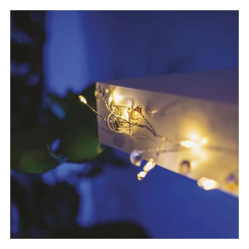 10 darabos készlet: karácsonyi fényfüzér rögzítők