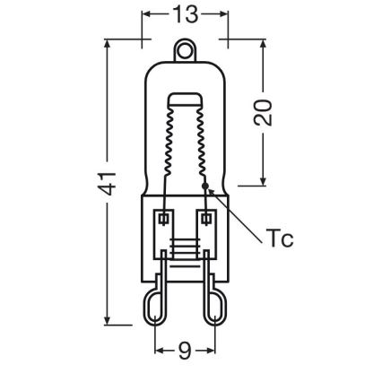 10 db-os készlet HALOPIN G9 sütőizzó 25W/230V 2700K - Osram