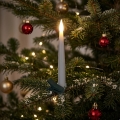 10 db-os szett, fényerőszabályozható karácsonyi LED dekoráció LED/1xAAA, 15 cm meleg fehér gyertya + távirányító