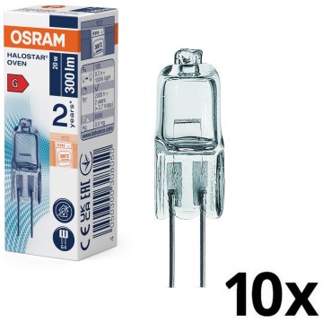 10 db-os szett sütőizzó HALOSTAR G4/20W/12V 2700K - Osram