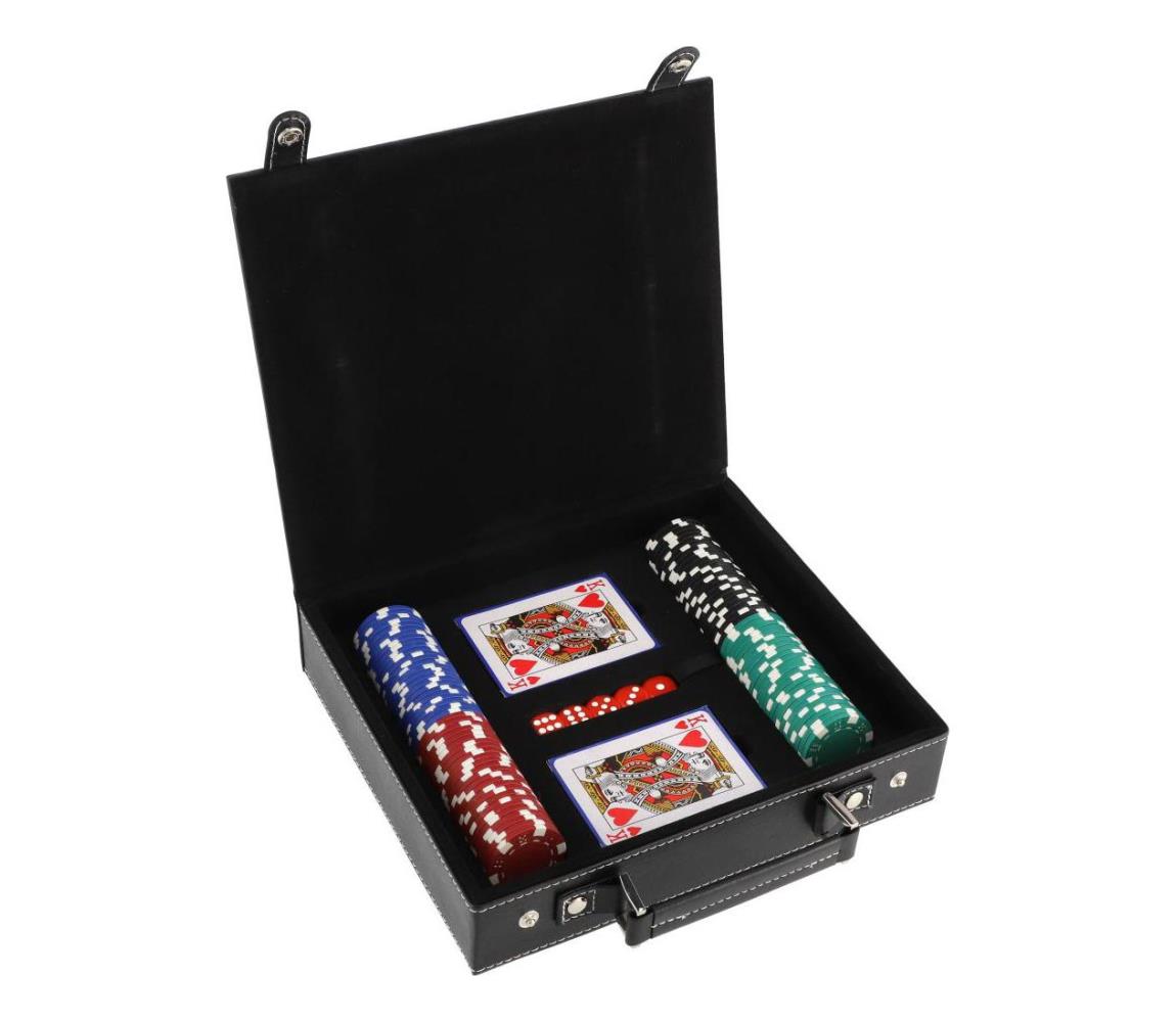 Teddies 100 darabos pókerkészlet bőröndben 00861617