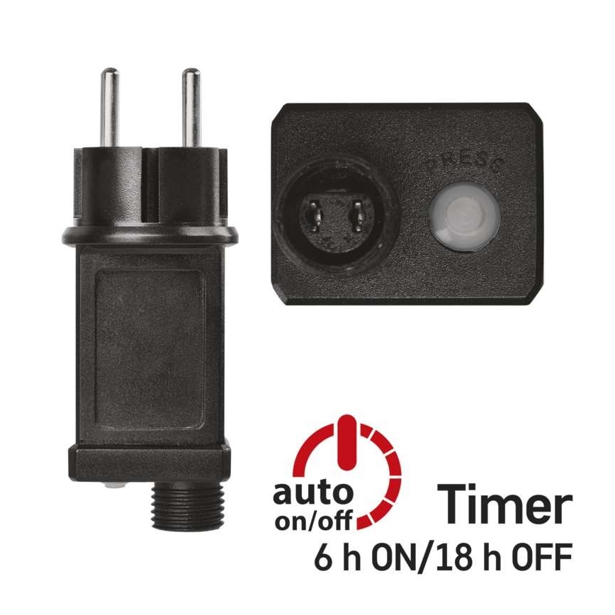 100 LED-es kültéri fényfüzér, 15 m, IP44, hideg fehér