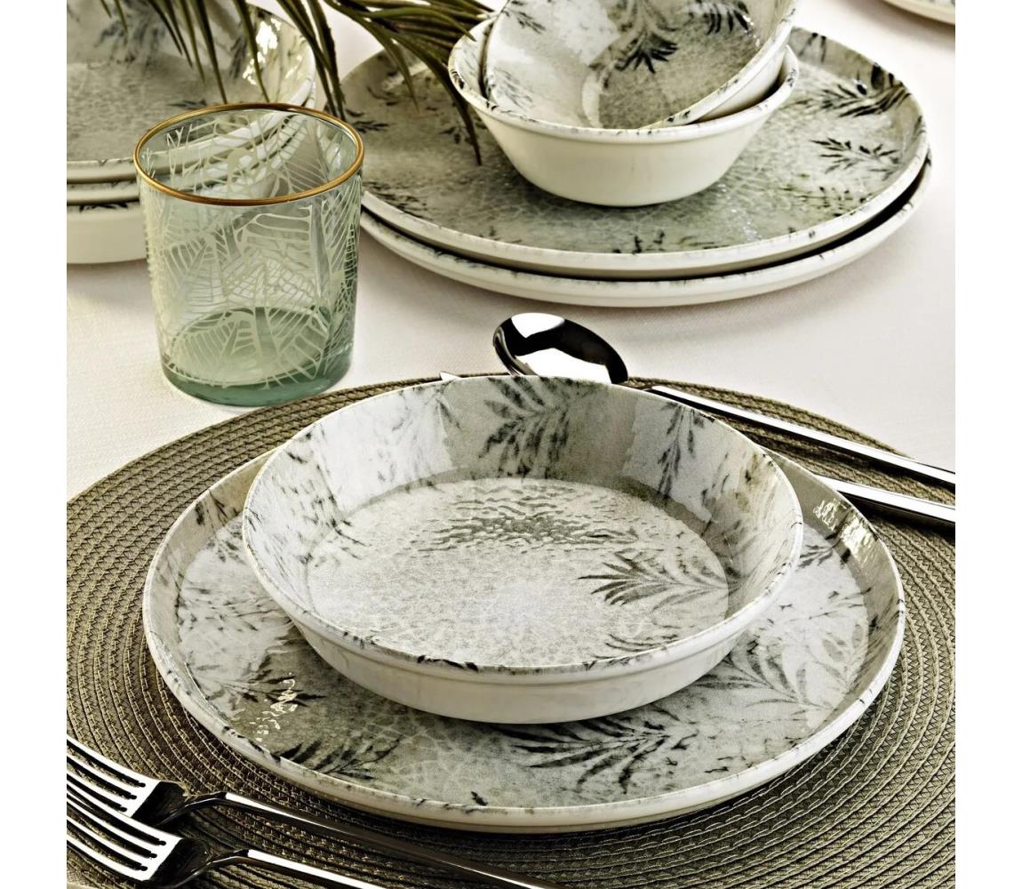 12 részes szürke porcelán étkészlet 430KSV8962