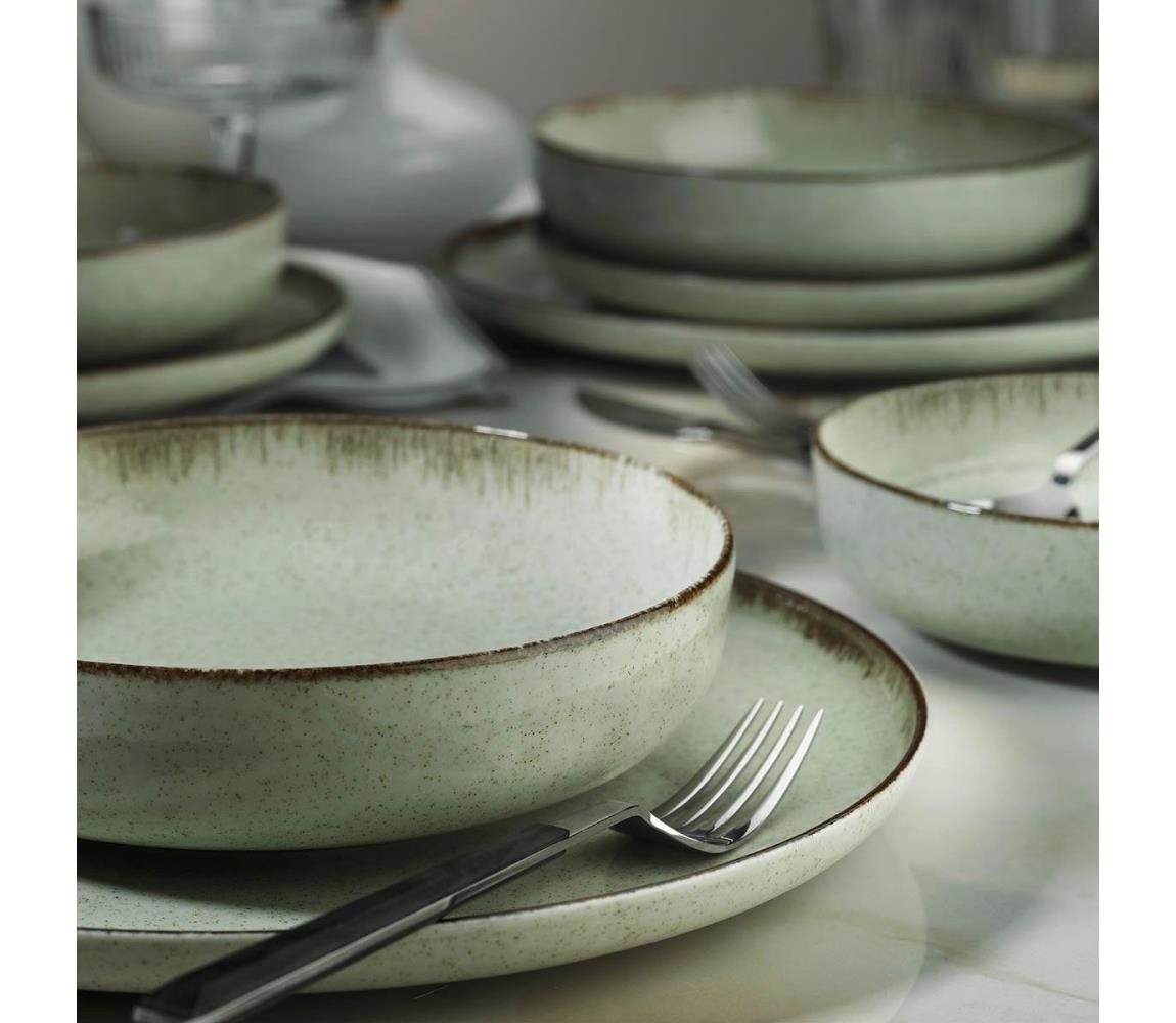 12 részes zöld porcelán étkészlet 710KTP9752