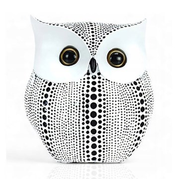 15 cm-es asztali dekoráció, fehér/fekete