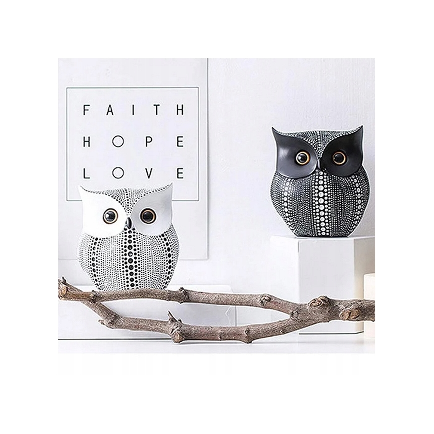 15 cm-es asztali dekoráció, fehér/fekete