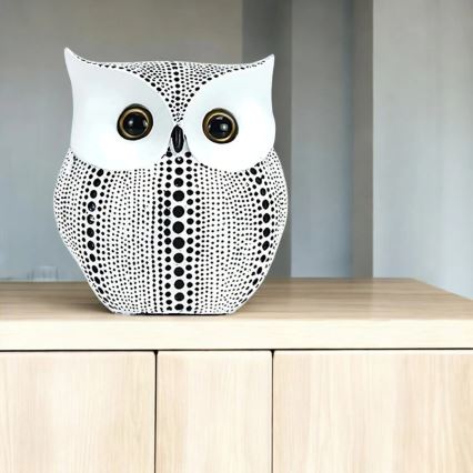 15 cm-es asztali dekoráció, fehér/fekete