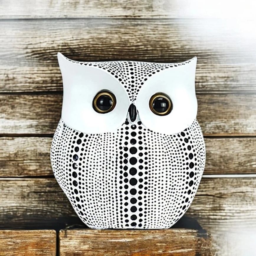 15 cm-es asztali dekoráció, fehér/fekete