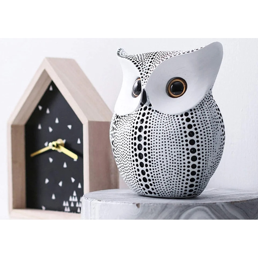 15 cm-es asztali dekoráció, fehér/fekete