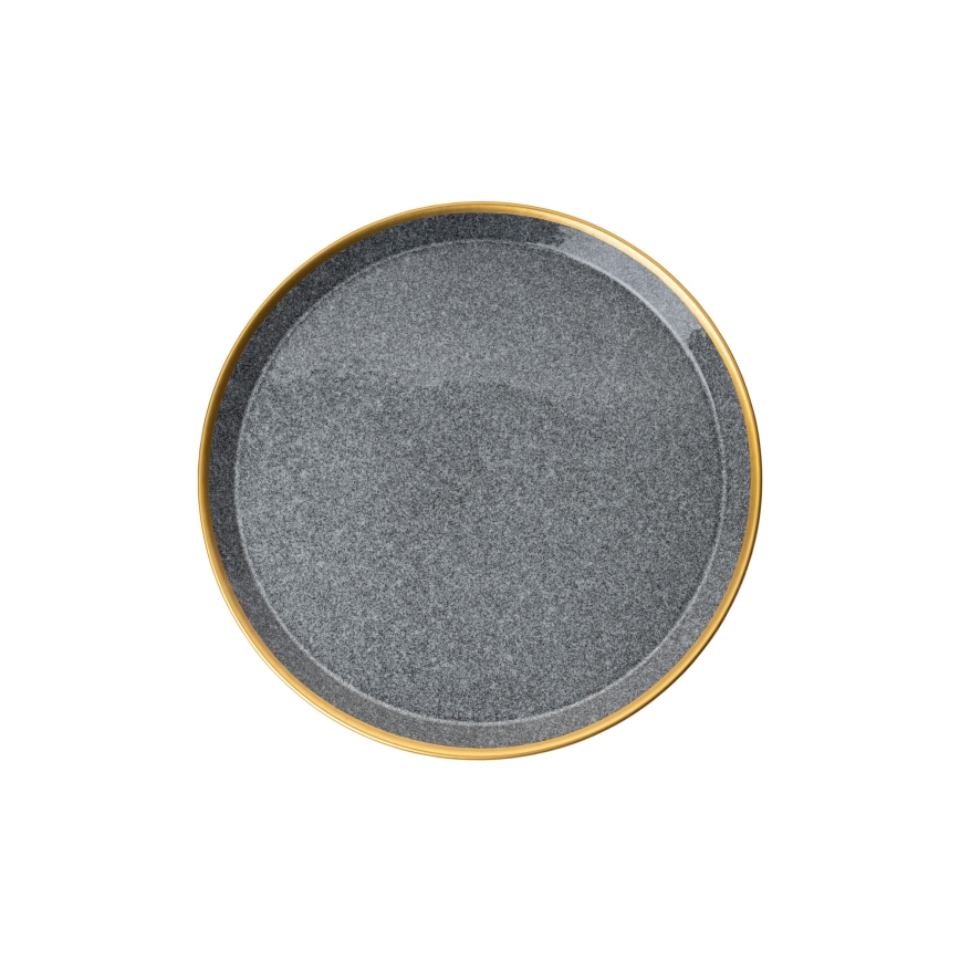 16 darabos étkészlet antracit/arany/porcelán