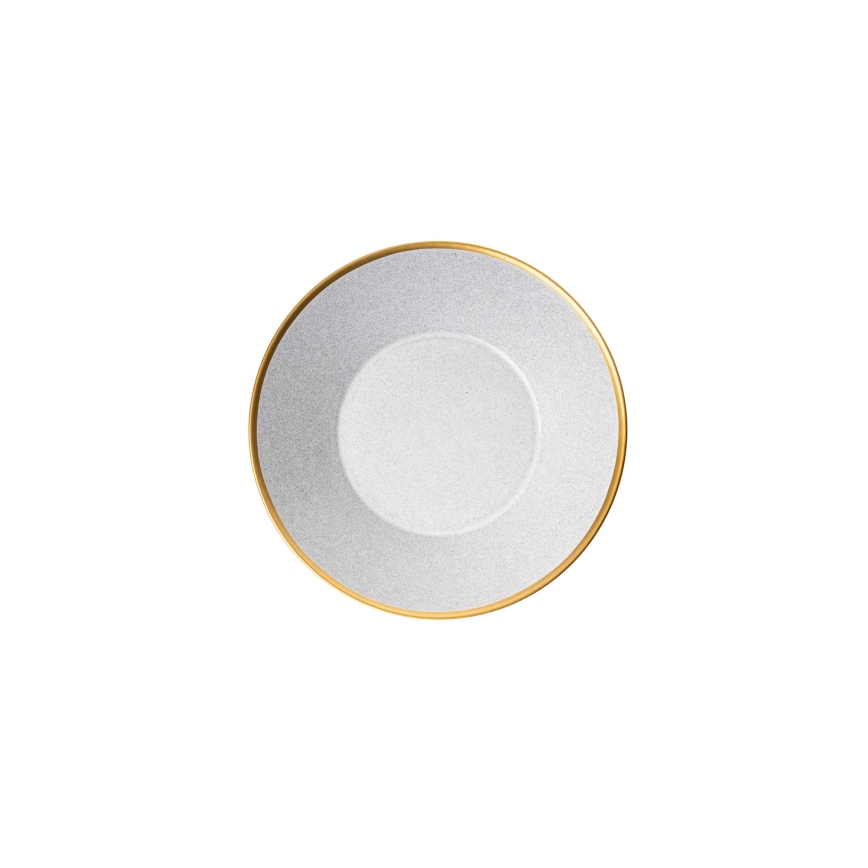 16 darabos szürke/arany porcelán étkészlet