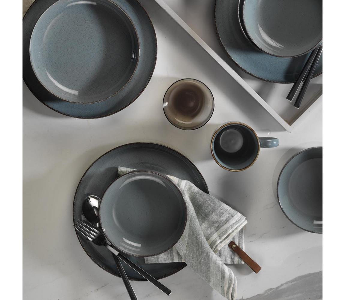 16 darabos szürke/porcelán étkészlet 710KTP3407