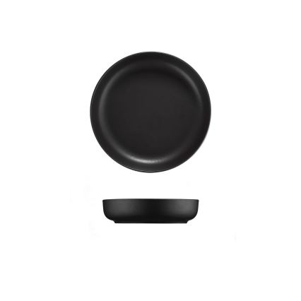 16 részes étkészlet fekete/porcelán