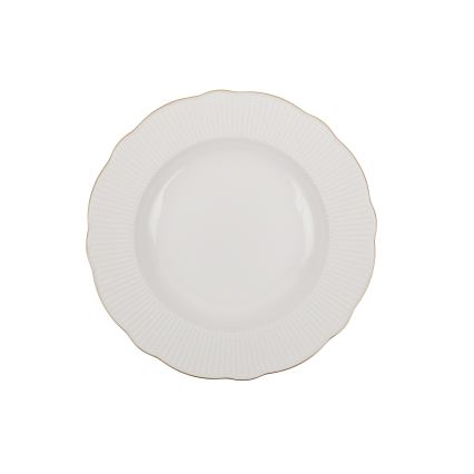 18 darabos étkészlet fehér/arany/porcelán