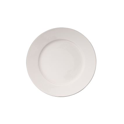 18 darabos étkészlet fehér/ezüst/porcelán
