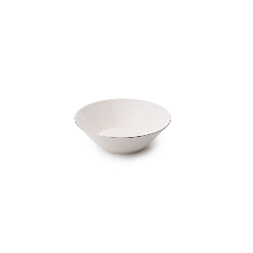 18 darabos étkészlet fehér/ezüst/porcelán