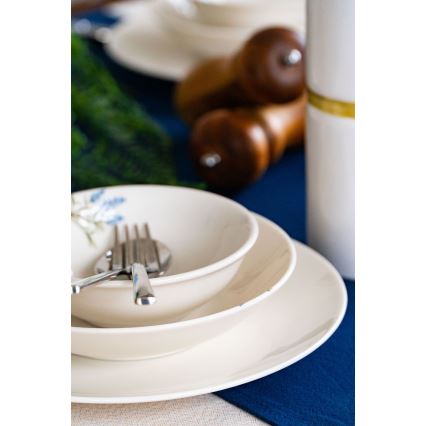 18 darabos étkészlet fehér/kék/zöld/porcelán