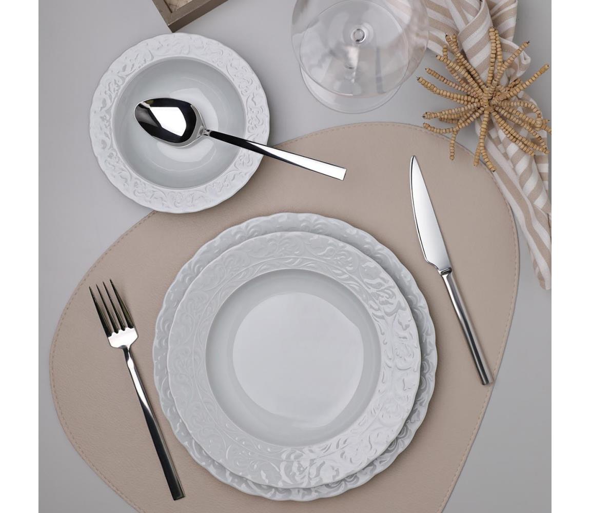 18 darabos étkészlet fehér/porcelán 719KTP9780