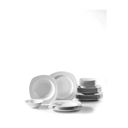 18 darabos fehér/porcelán étkészlet