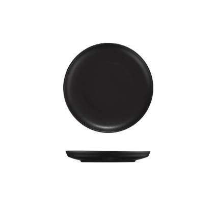 18 darabos fekete/porcelán étkészlet