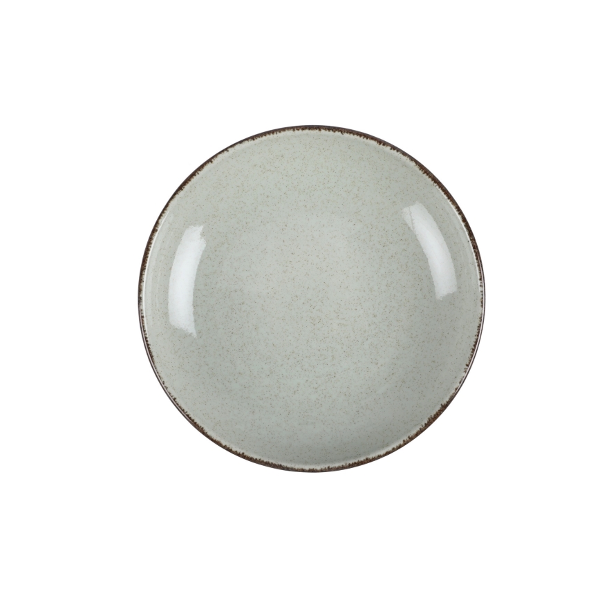 18 darabos zöld porcelán étkészlet