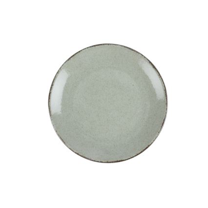 18 darabos zöld porcelán étkészlet