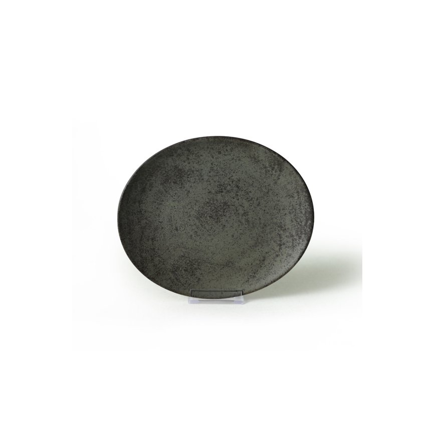 18 db étkészlet antracit/zöld/kőedény