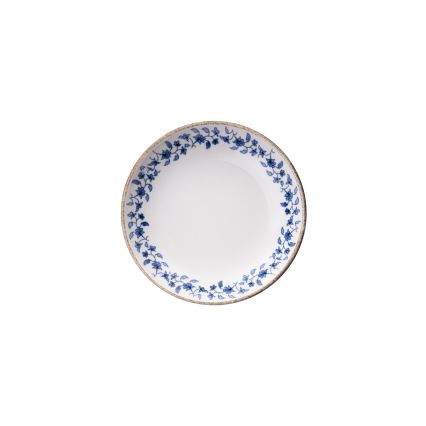 18 részes étkészlet fehér/kék/porcelán