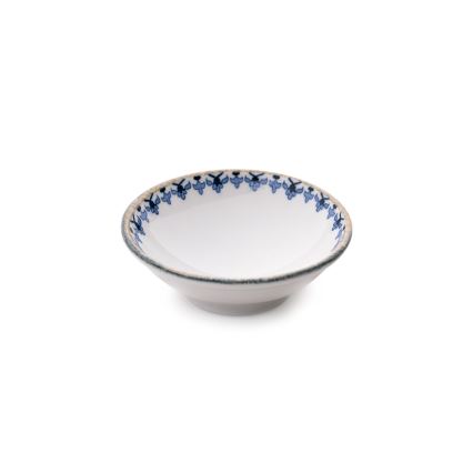 18 részes étkészlet fehér/kék/porcelán