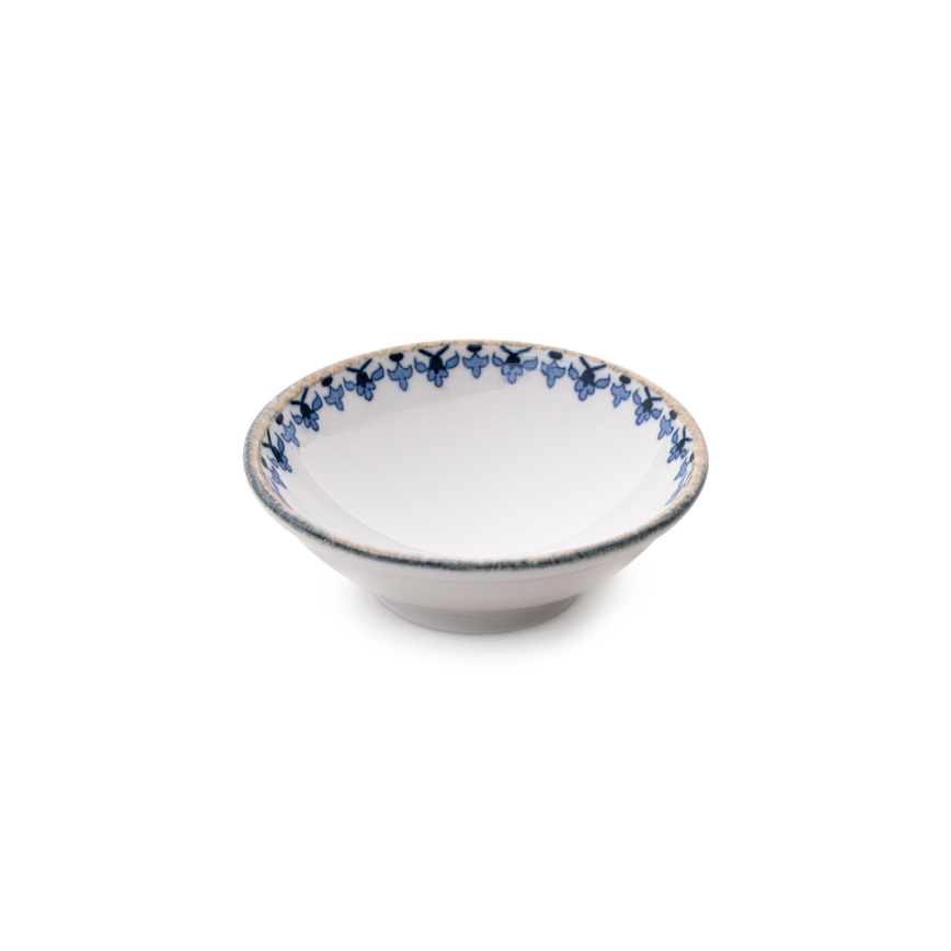 18 részes étkészlet fehér/kék/porcelán