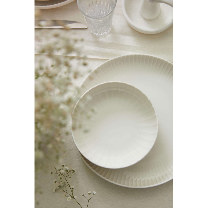 18 részes étkészlet, fehér porcelán