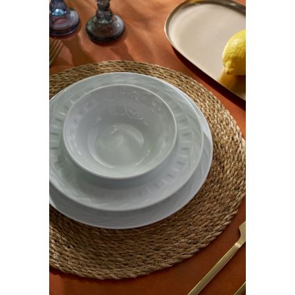 18 részes fehér porcelán étkészlet