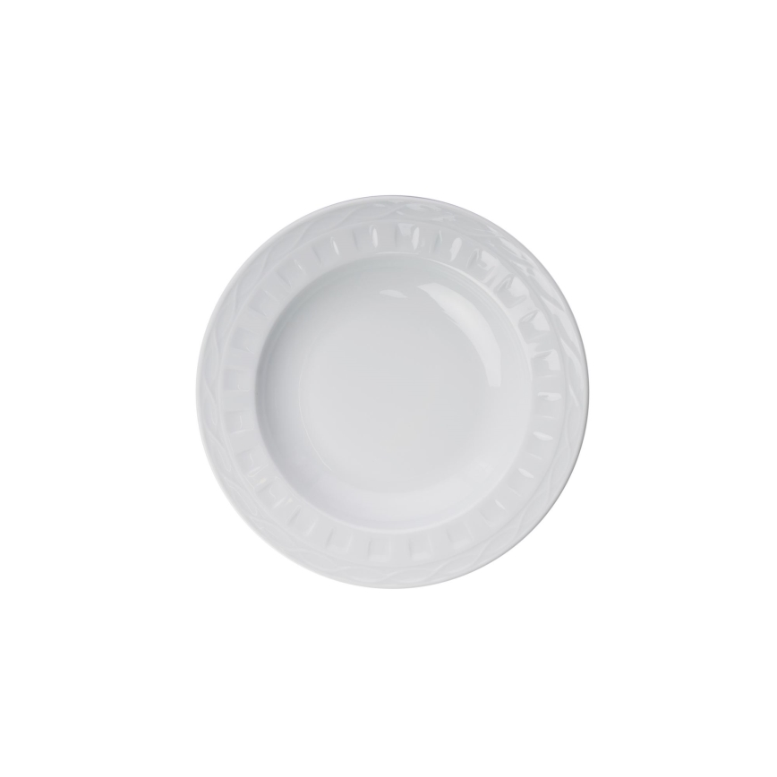 18 részes fehér porcelán étkészlet