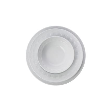 18 részes fehér porcelán étkészlet