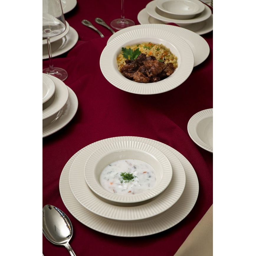 18 részes fehér/porcelán étkészlet