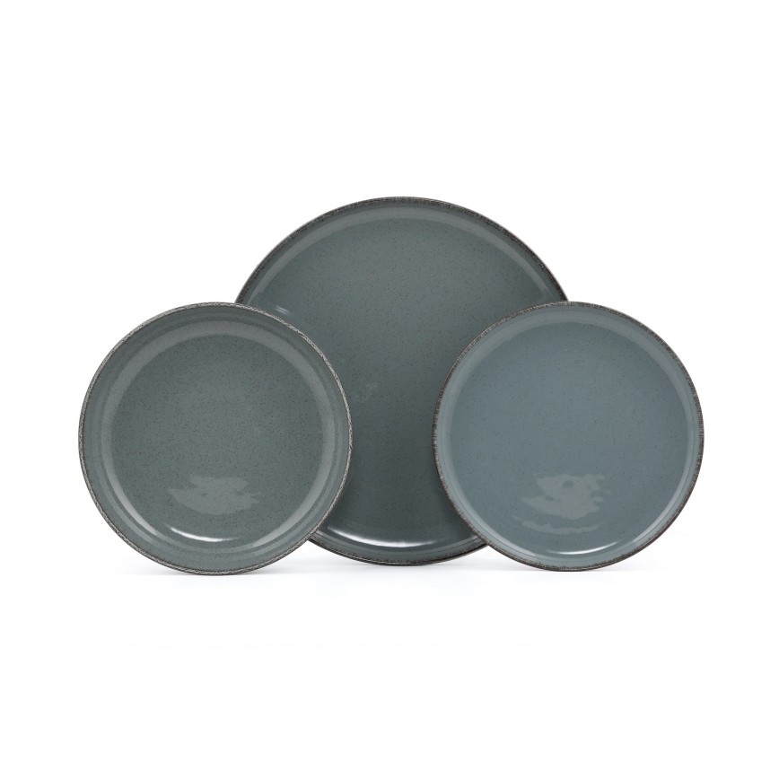 18 részes kék porcelán étkészlet