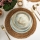 18 részes színes porcelán étkészlet