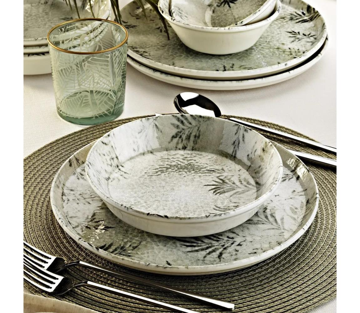 18 részes szürke porcelán étkészlet 430KSV8971