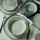 18 részes zöld porcelán étkészlet