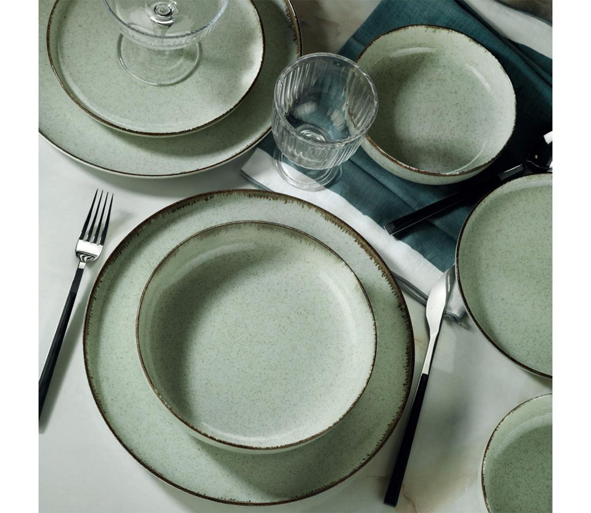 18 részes zöld porcelán étkészlet 710KTP3389