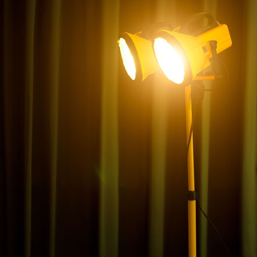 Állvány reflektorokhoz, 180 cm, sárga