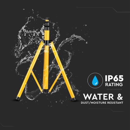 Állvány reflektorokhoz, 180 cm, sárga