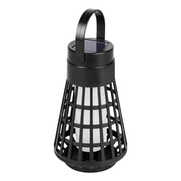 2 az 1-ben LED napelemes lámpa érzékelővel LED/1W/3,7V IP54 300 mAh fekete