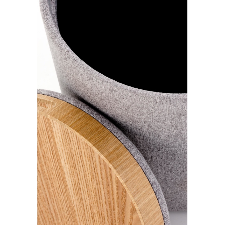 2 darabos AVIKO puff szett, átmérő: 38/45 cm, szürke/bézs