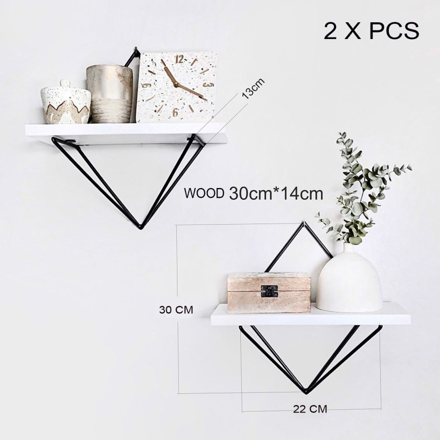 2 darabos DIA polcszett, fehér/fekete