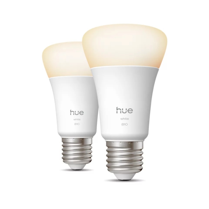 2 darabos készlet: Philips Hue WHITE dimmelhető LED-izzó, E27, 7W, 230V, 2700K