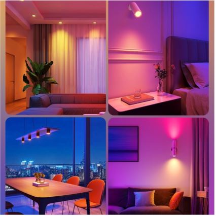2 db-os LED RGBWW fényerőszabályozható izzó MATTER E14/5W/230V 2700-6500K Wi-Fi - Govee