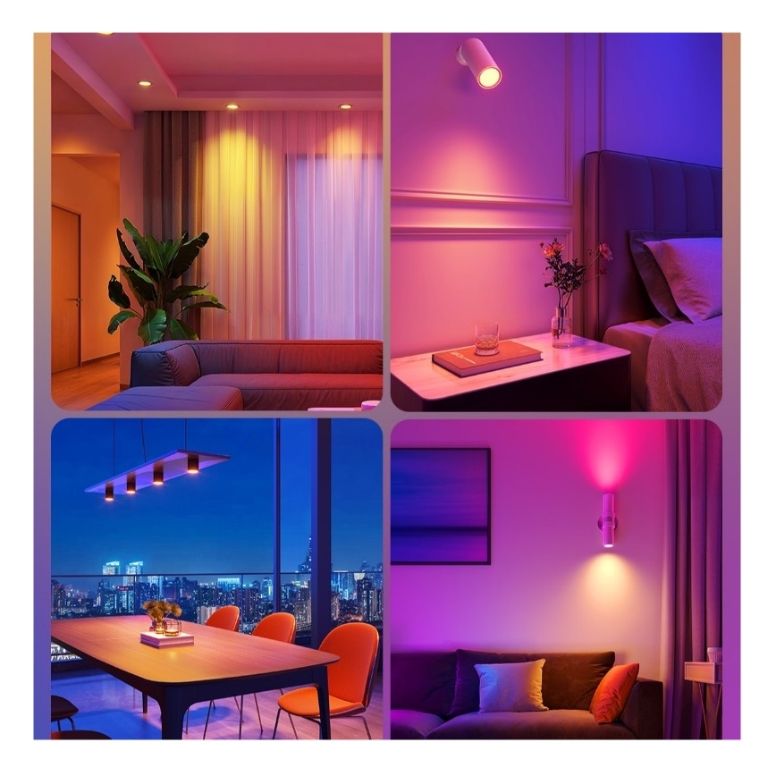 2 db-os LED RGBWW fényerőszabályozható izzó MATTER E14/5W/230V 2700-6500K Wi-Fi - Govee