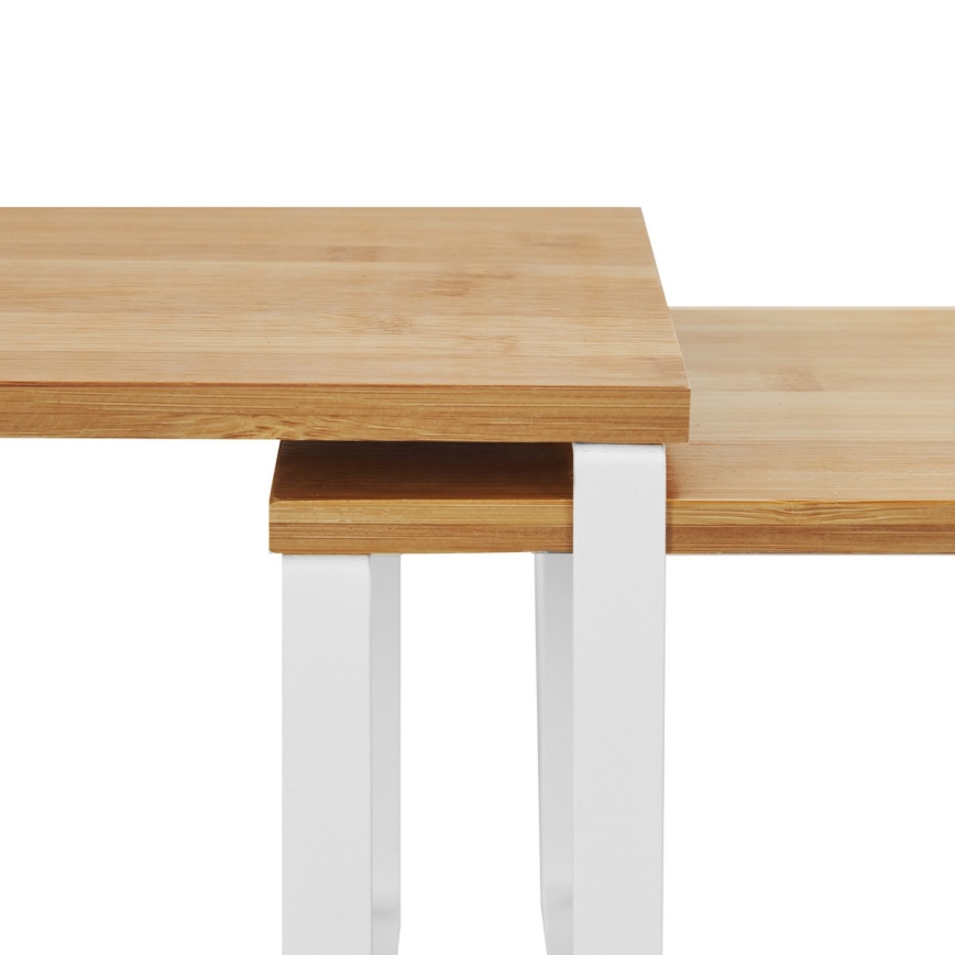 2 darabos MARGE tárolópolc szett, fehér/barna